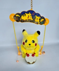 Vintage Pokémon Puffy Pikachu Drummer Plush B/Op - Musical London Bridge - Picture 1 of 2