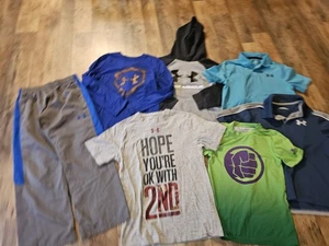 BOYS UNDER ARMOUR CLOTHING CLOTHES LOT SIZE LARGE L YLG - Picture 1 of 13