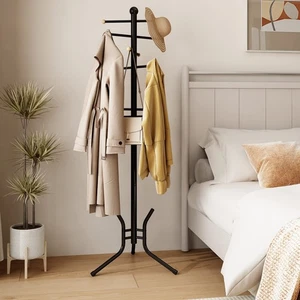 Coat Racks Freestanding, 12 Hooks Coat Tree Freestanding Used in the Bedroom ... - Picture 1 of 8