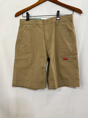 LEVI's Boys Youth Cargo Shorts Khaki Adjustable Waist Comfort stretch Many sizes - Image 1 of 4