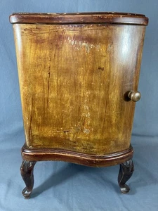 Comodino Vintage Impiallacciato In Noce Anta Mossa Elegante Piedini Chippendale - Imagen 1 de 17