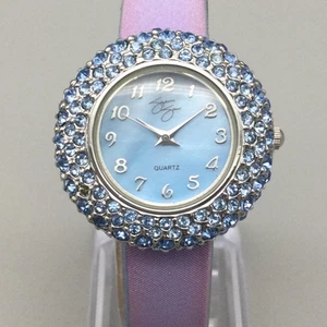 Suzanne Somers Uhr Damen 32mm Kristalle Lünette MOP Zifferblatt SUZ007 neue Batterie - Bild 1 von 16