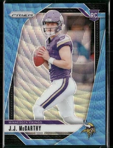 2024 Panini Prizm J.J. McCarthy #400 Blue Wave RC 028/230 - Picture 1 of 2