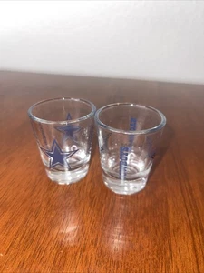 Dallas Cowboys Shots Glasses Set Of 2 - Picture 1 of 1