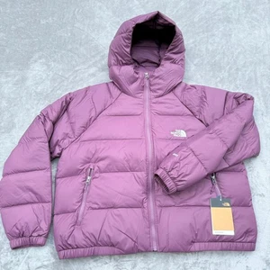The North Face Hydrenalite Hooded 600 Down Puffer Coat Womens XXL Mauve New NWT - Picture 1 of 9