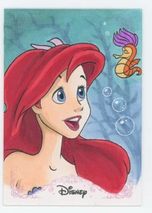2025 Topps Disney Wonder Princess Sketch Card Ariel Little Mermaid Mike Stephens - Picture 1 of 2