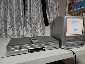 Go Video DVD VHS Combo Player VCR Recorder DV2140 + REMOTE Tested & Works - Picture 1 of 7