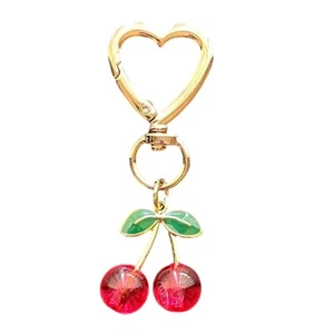 Stylish Cherrys Bag Charm Sturdy Metal Fashion Accessory for Everyday Use - Zdjęcie 1 z 8