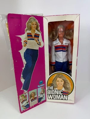 MISB 1ST/ED Mujer Biónica Seis Millones de Dólares Hombre Kenner Sellado con Monedero de Misión Foto 1 de 4