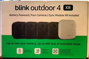 Blink Outdoor 4 XR Four Wireless Camera System w/ Sync Module XR - NEW - Picture 1 of 5