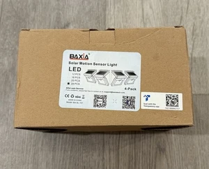 Baxia Solar Bewegungsmelder wasserdicht 28 Stück LED-Leuchten (4er Pack) - Neu - Bild 1 von 2