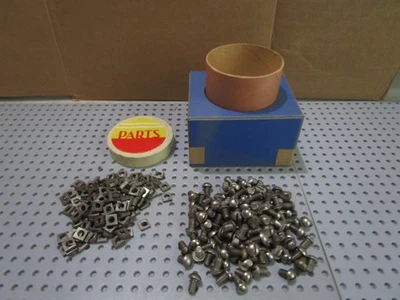 VINTAGE GILBERT ERECTOR SET PARTS CAN & LID & INSERT--200 PCS-S51 & N21-100 EACH - Image 1 of 4