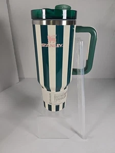 Stanley X Oasis Flowstate Quencher H2.0 Tumbler 40oz Green Cabana Stripe NEW - Bild 1 von 9