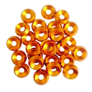 Kart 25 x M6 x 18mm x 4mm Csk Countersunk Washer Brand New GOLD Kart Parts UK - Picture 1 of 1