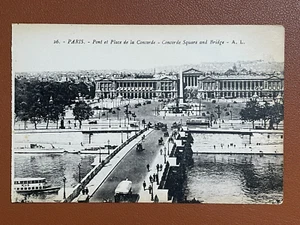 Postal | Paris Pont et Place de la Concorde Square & Bridge - Imagen 1 de 2