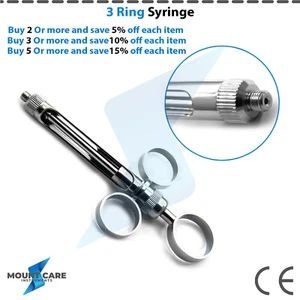 Anesthetic Dental Cartridge Syringes 1.8 ml 3 Rings Dentist Surgical Instruments - Picture 1 of 7