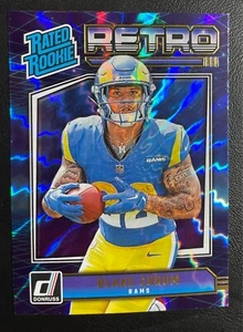 2024 Panini Donruss Football Rated Rookie Retro #10 Blake Corum Los Angeles Rams - Picture 1 of 2