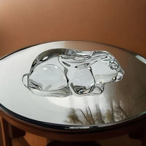 Prinzessinnenhaus Kristall Osterhase Briefbeschwerer Figur Rentner W Germany - Bild 1 von 6