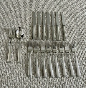 Mikasa Rope 18/10 Stainless Flatware 17 pc Mixed Set - Picture 1 of 4