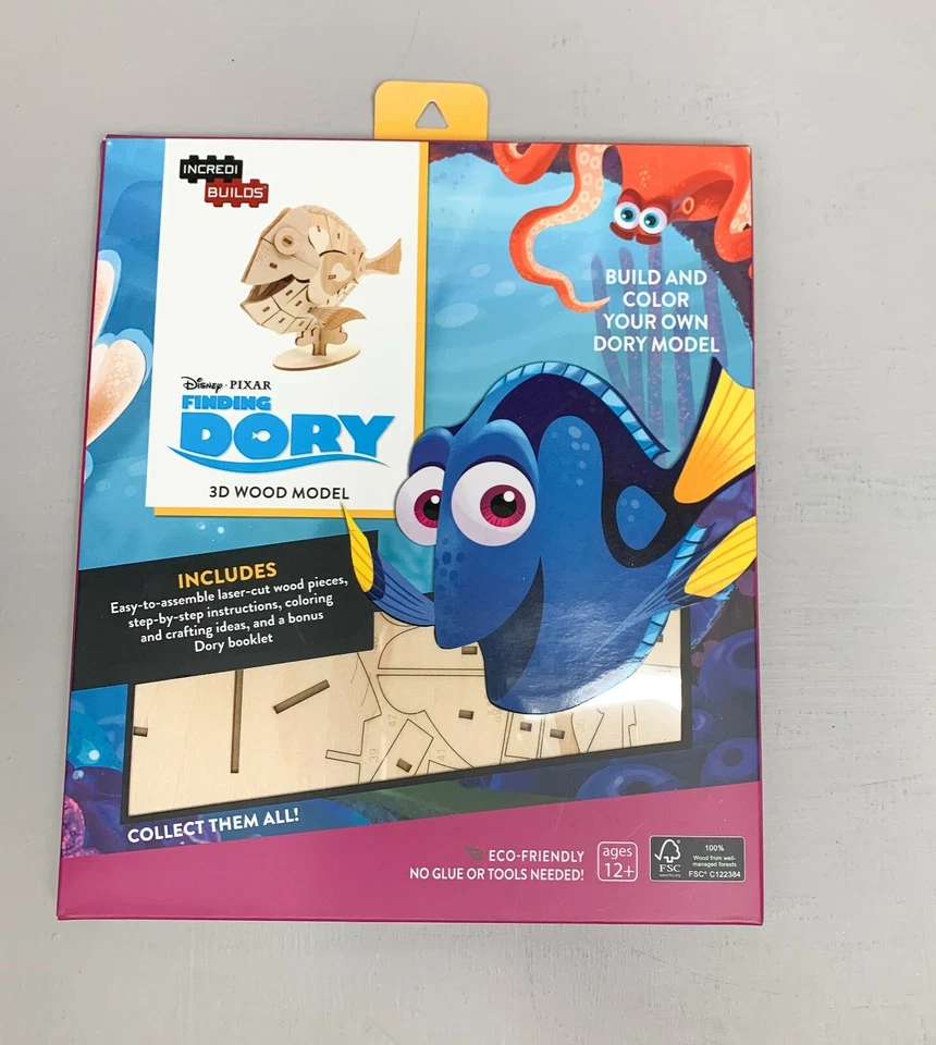 Incredibuilds Finding Dory 3D Wood Model - New in Box - Image 1 of 3
