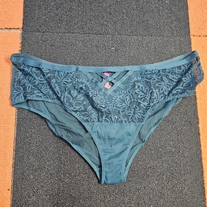 Adore Me Women's Diara Thong Panties Sheer Blue Panty 4X Plus V1a w5a - Picture 1 of 6