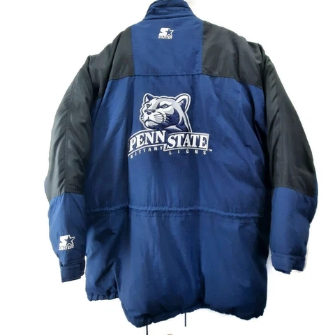 Penn State University 3XL Nittany Lions Starter Coat Football Puffer Down PSU Cover