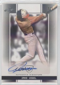 2019 Leaf Perfect Game National Showcase Black Shimmer 1/1 Jake Vogel Auto 0x5e