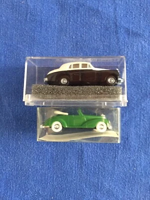 Revell Praliné 1/87 Rolls Royce Silver + MB 300 S Cabrio vintage da collezione - Immagine 1 di 4