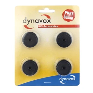 Set of 4 Dynavox Aluminum Feet Midi for Nero Piedini 30mm HiFi Devices - Picture 1 of 4