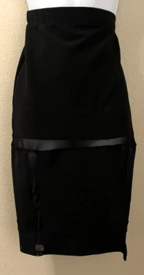 LEITH черный Midi юбка размер M очень новый с ярлыками розничной $52.00 пожалуйста прочитайте - Изображение 1 из 4