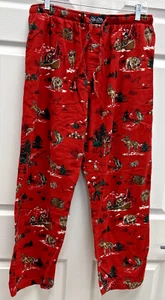 Polo Ralph Lauren Pajama Pants Mens XL Red Camoing  Elastic Waist Drawstring - Picture 1 of 4