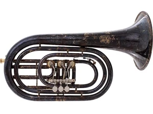 Krinner Basstrompete Goldmessing Antik-Lack - Bild 1 von 6