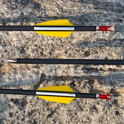 6/12 X 30'' Archery Carbon Arrow SP1000 1.75in Rubber Vanes Bow Hunting Shooting - Image 1 of 4