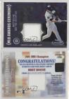 2002 Topps Gold Label MLB Awards Ceremony Relic Class 2 Platinum Bret Boone