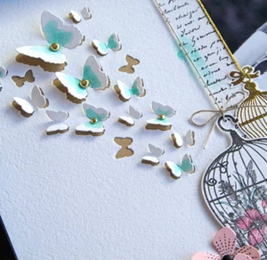 Schmetterling Metall Schneiden Stanzformen Schablone Scrapbooking Prägung Schablone Werkzeug zum Selbermachen UK - Bild 1 von 4