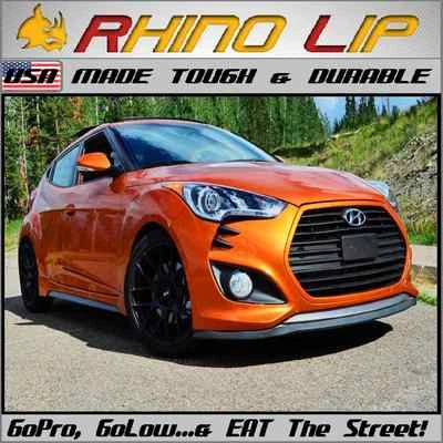 Se adapta a Hyundai * Parachoques delantero universal goma barbilla labio divisor alerón borde moldura Foto 1 de 4