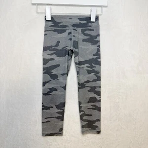 ATHLETA GIRL Chit Chat Capri Leggings Gray Camo Youth Girls Sz 7 - Picture 1 of 8