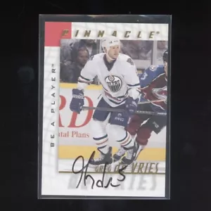 1997-98 Pinnacle Be A Player Greg de Vries Autographs #78 Oilers Auto - Bild 1 von 2