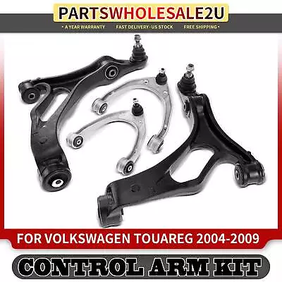 4x Front Upper & Lower Control Arm w/Ball Joint for Volkswagen Touareg 2004-2009 - Image 1 of 4