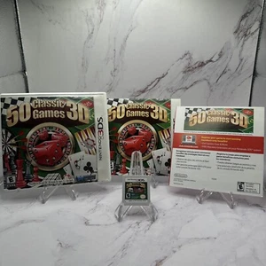 50 Classic Games 3D (Nintendo 3DS, 2012) CIB Complete All Inserts Tested & Works - Picture 1 of 4
