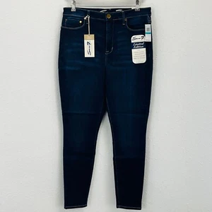 Womens 16 Seven7 Ultra High Rise Legging Dark Blue Skinny Jeggings 29" Inseam - Picture 1 of 9