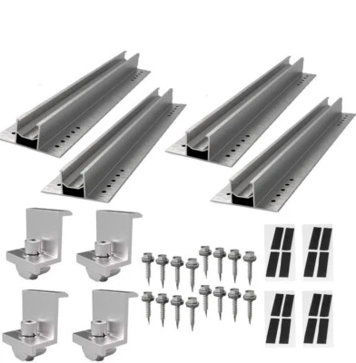 Solarmodule Alu Halterung Trapezblech Flachdach PV Befestigungsschiene MontageTK - Bild 1 von 4