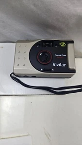 Vintage Vivitar Focus Free Point And Shoot 35mm Film Camera Compact Design - Picture 1 of 6