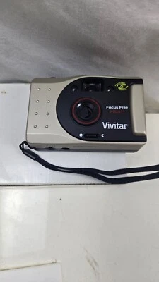 Vintage Vivitar Focus Free Point And Shoot 35mm Film Camera Compact Design - Image 1 of 4