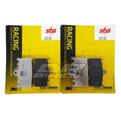 Pastillas de freno delanteras Kawasaki VN 2000 Vulcan 04 05 06 07 08 SBS doble carbono 631DC Foto 1 de 4