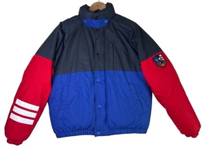 VTG Polo Ralph Lauren Suicide Ski Down Puffer Jacket Blue / Red Size Small - Picture 1 of 9