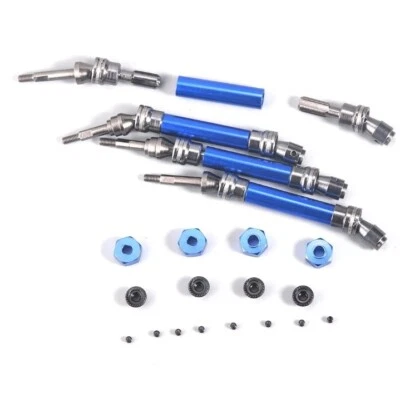 NEW 4PCS Steel Front&Rear Universal Drive Shaft fits Traxxas 1/10 Slash 4X4 4WD - Image 1 of 4