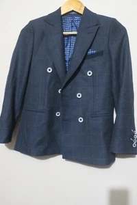 Bergamo Uomo by Milano Boys 6 Button Blazer Suit Jacket Size 12 - Picture 1 of 6