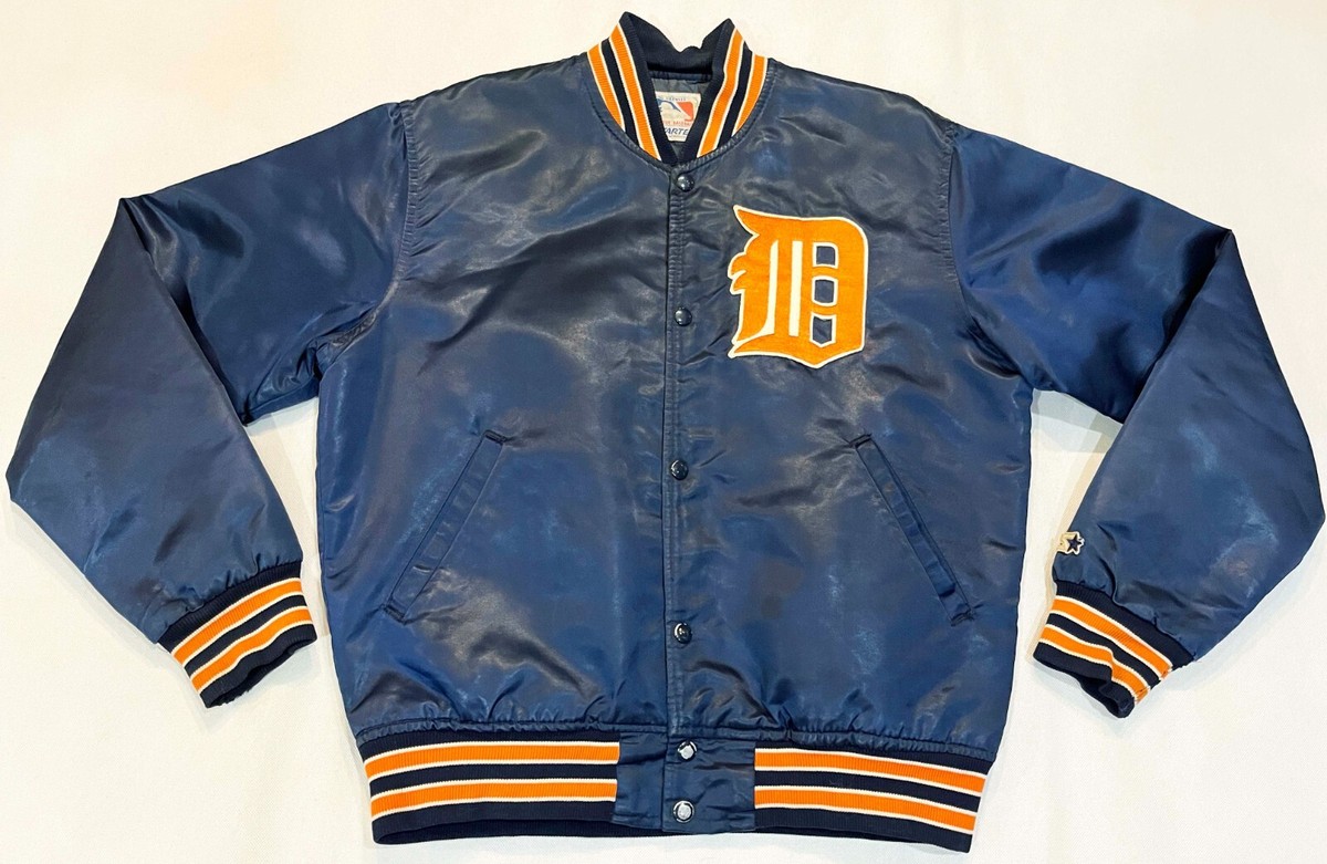 アメリカ STARTER社製 MLBジャケット デトロイト タイガース Vintage Made In USA Starter MLB Detroit Tigers Satin Button