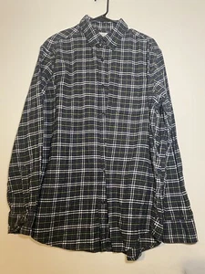 Croft & Barrow Large Men’s Black And Green Flannel - Picture 1 of 10